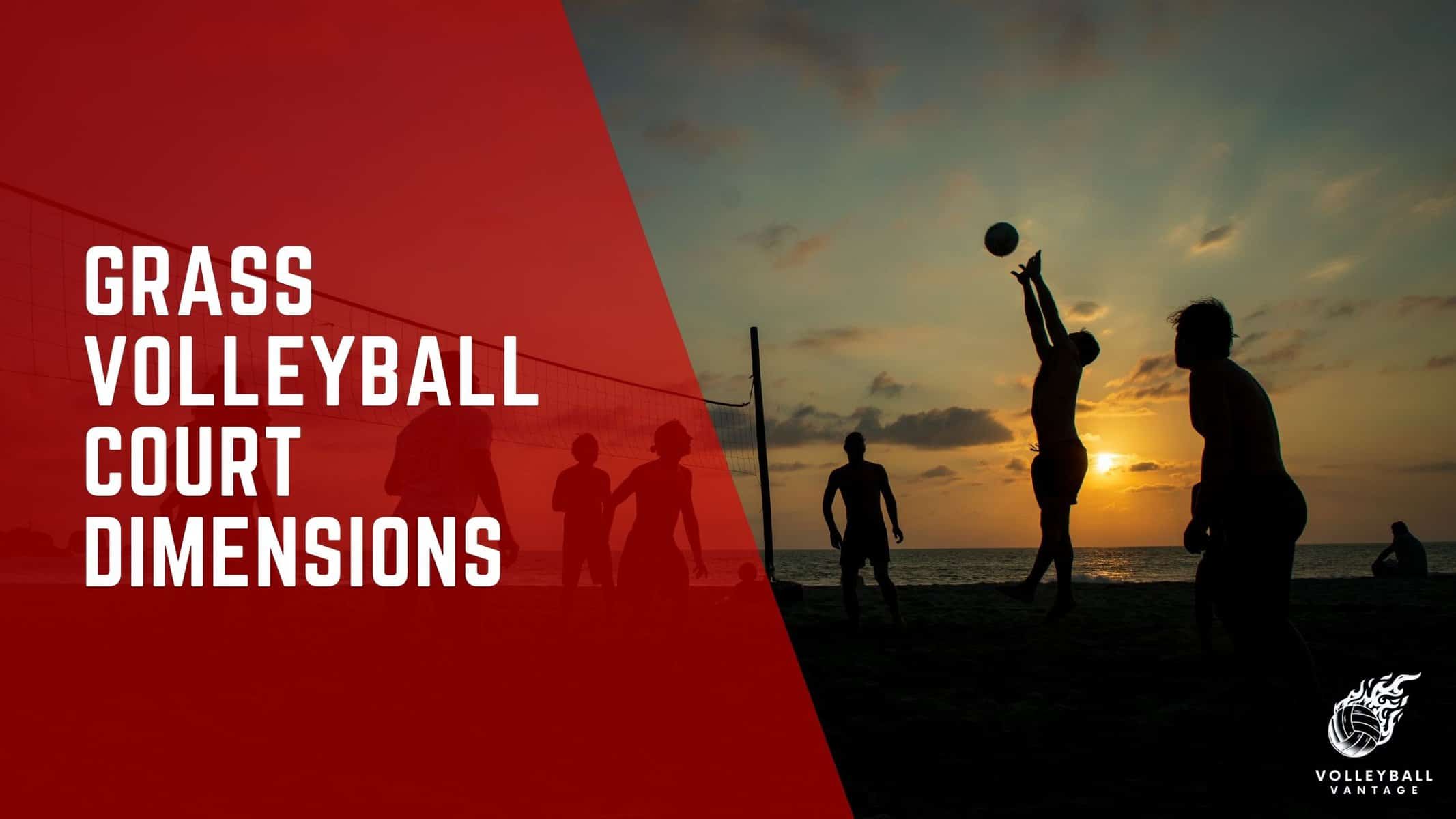 grass volleyball court dimensions