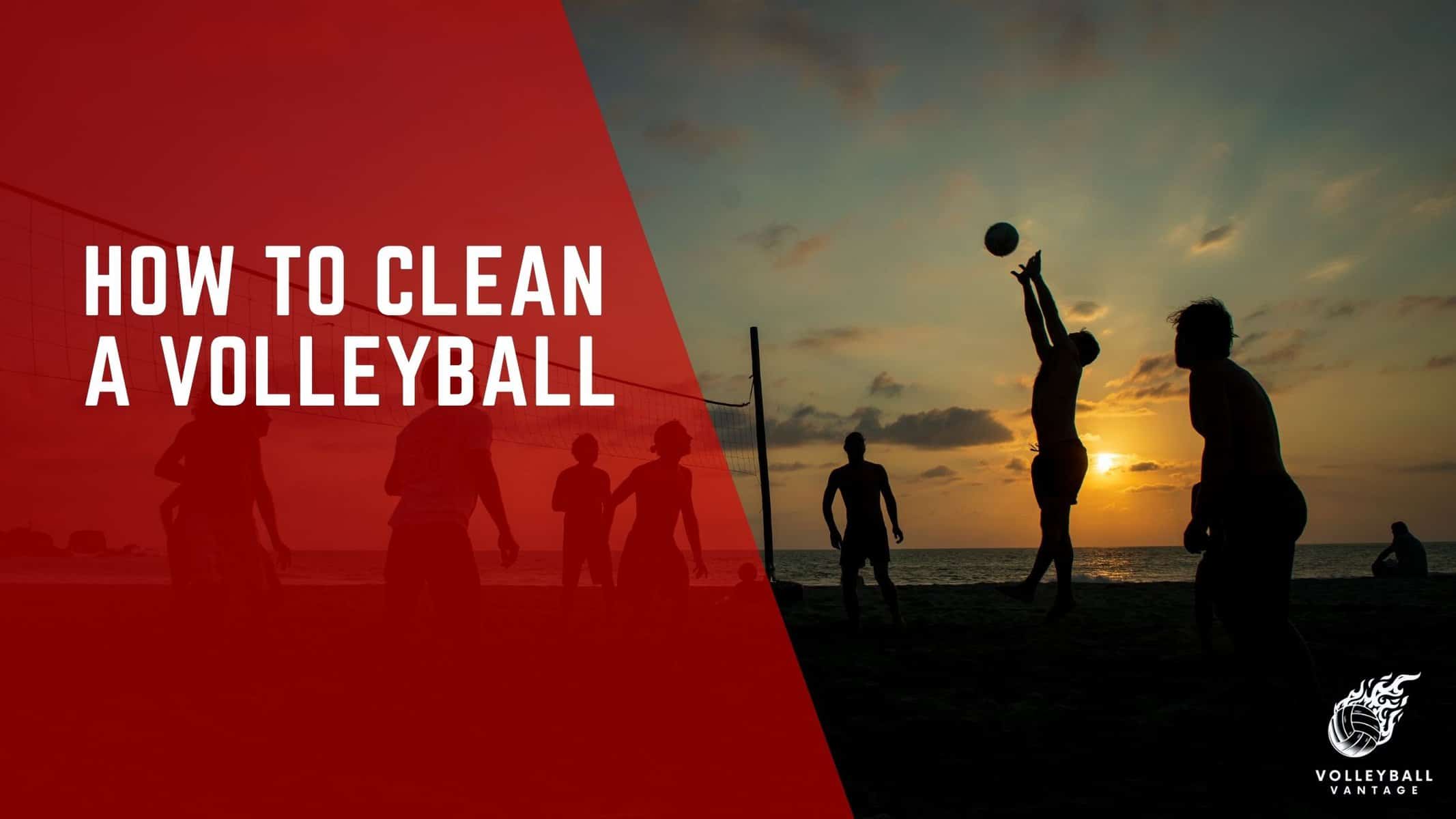 how to clean a volleyball