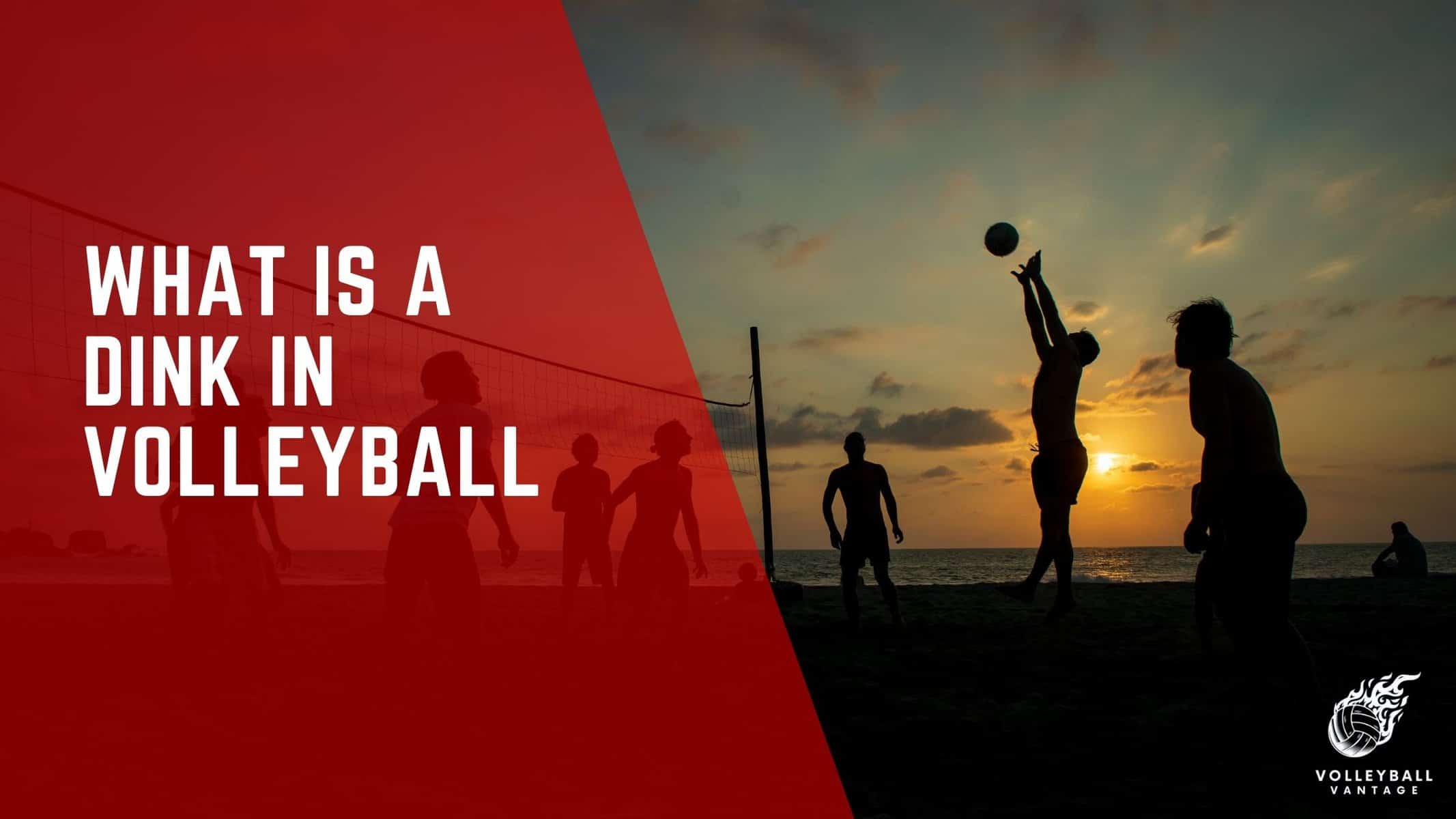 what is a dink in volleyball